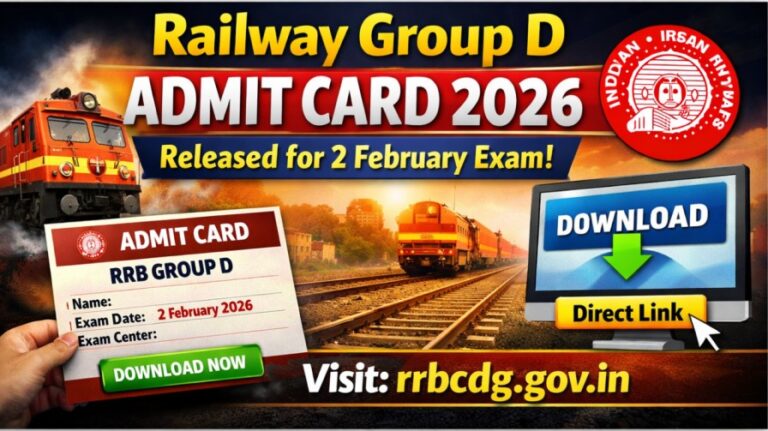 Railway Group D Admit Card 2026