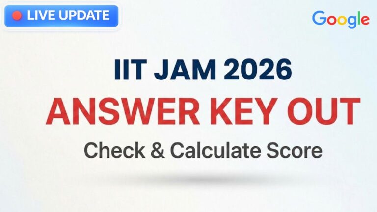 IIT JAM Answer Key 2026