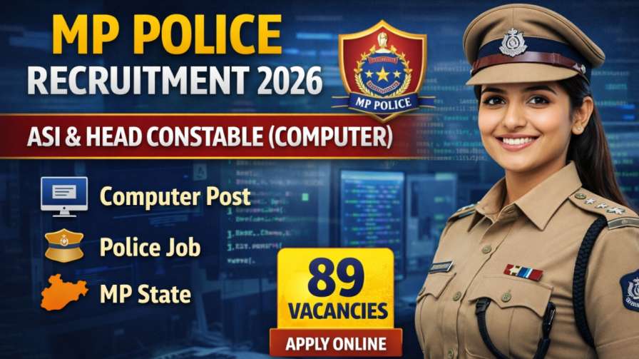 MP Police ASI and Head Constable (Computer) Recruitment 2026