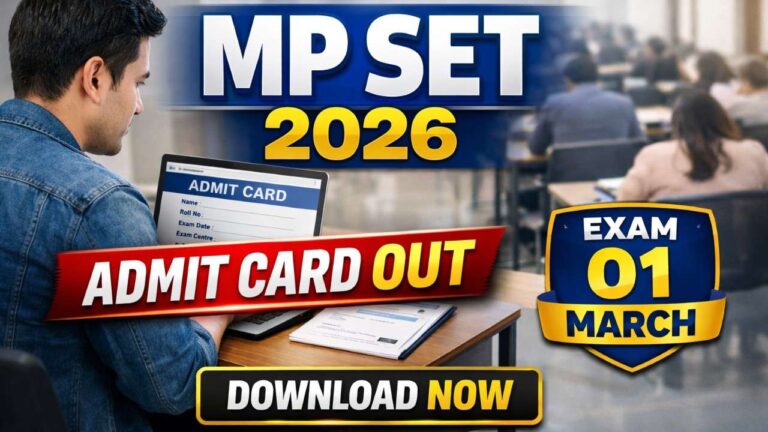 MP SET Admit Card 2026