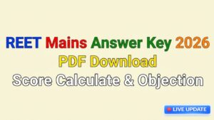 REET Mains Answer Key 2026