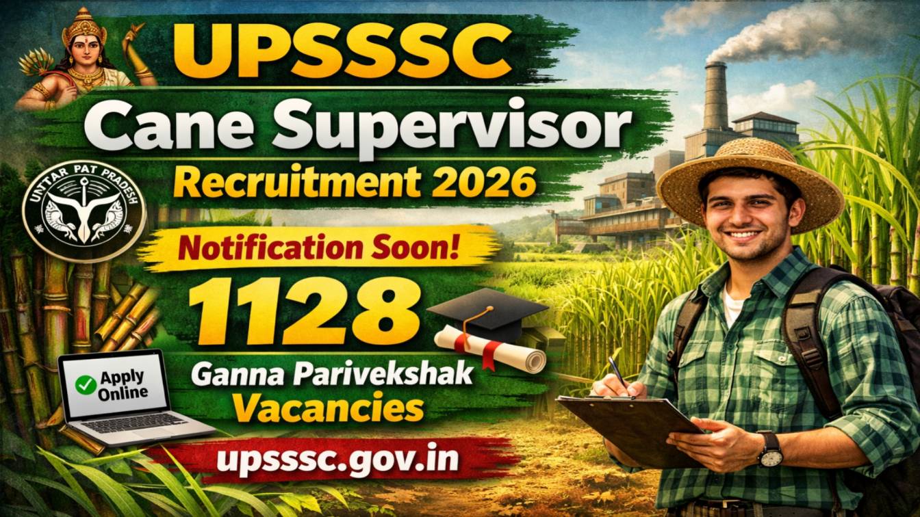UPSSSC Cane Supervisor Recruitment 2026