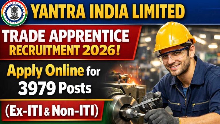 Yantra India Limited Trade Apprentice Recruitment 2026