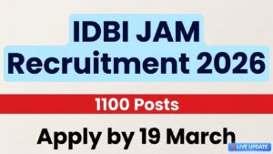 IDBI JAM Recruitment 2026