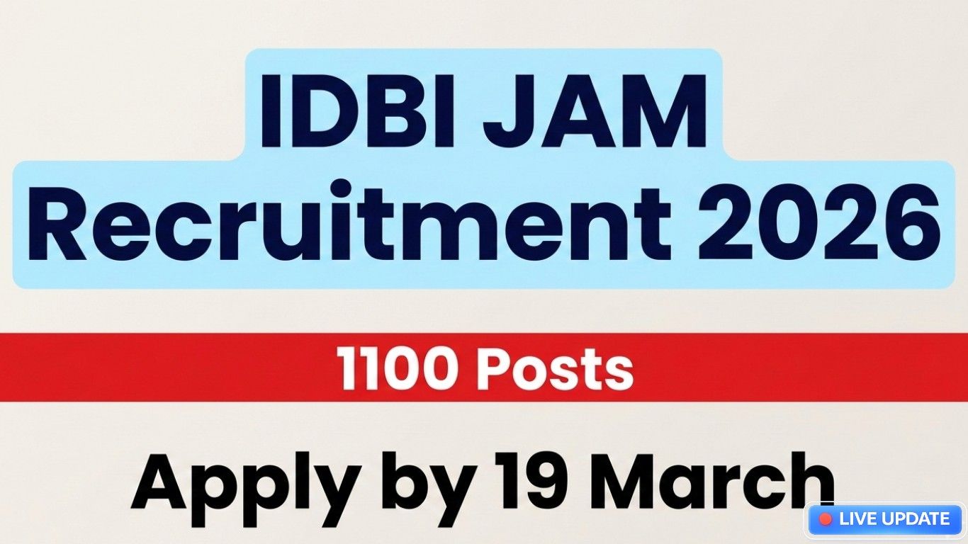 IDBI JAM Recruitment 2026
