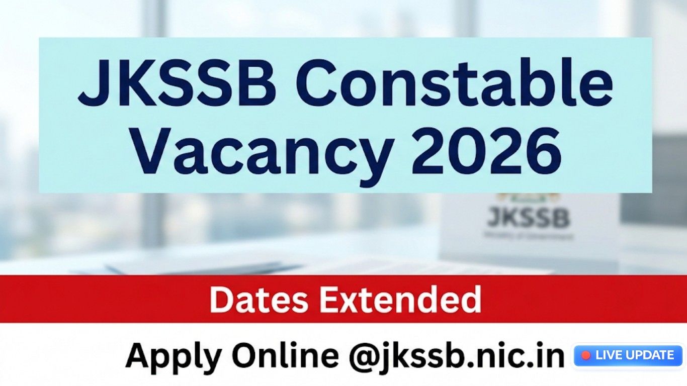 JKSSB Constable Vacancy 2026