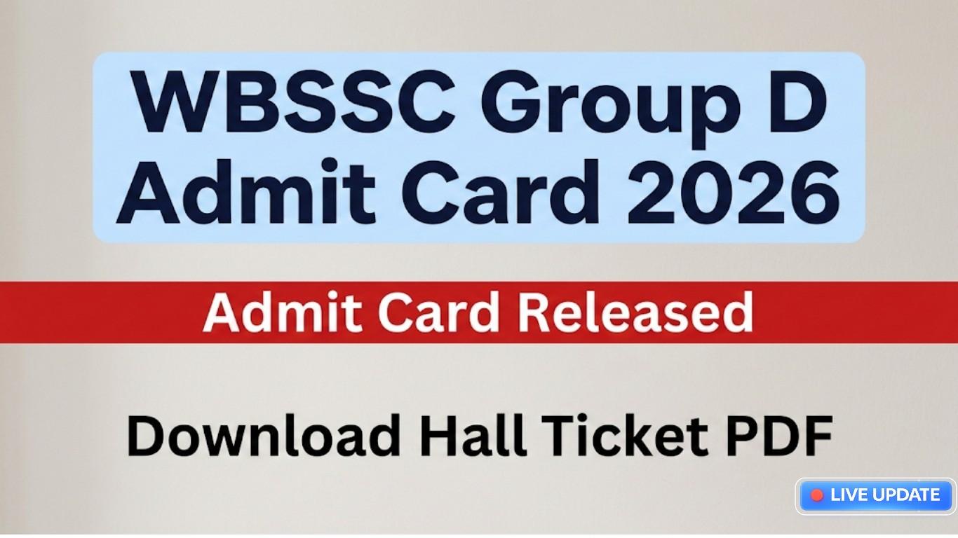 WBSSC Group D Admit Card 2026